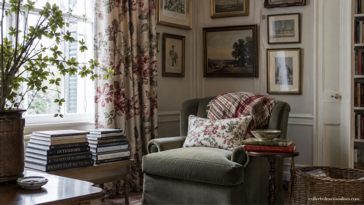 How to Choose Living Room Chairs for a Cozy Collected English Cottage Look