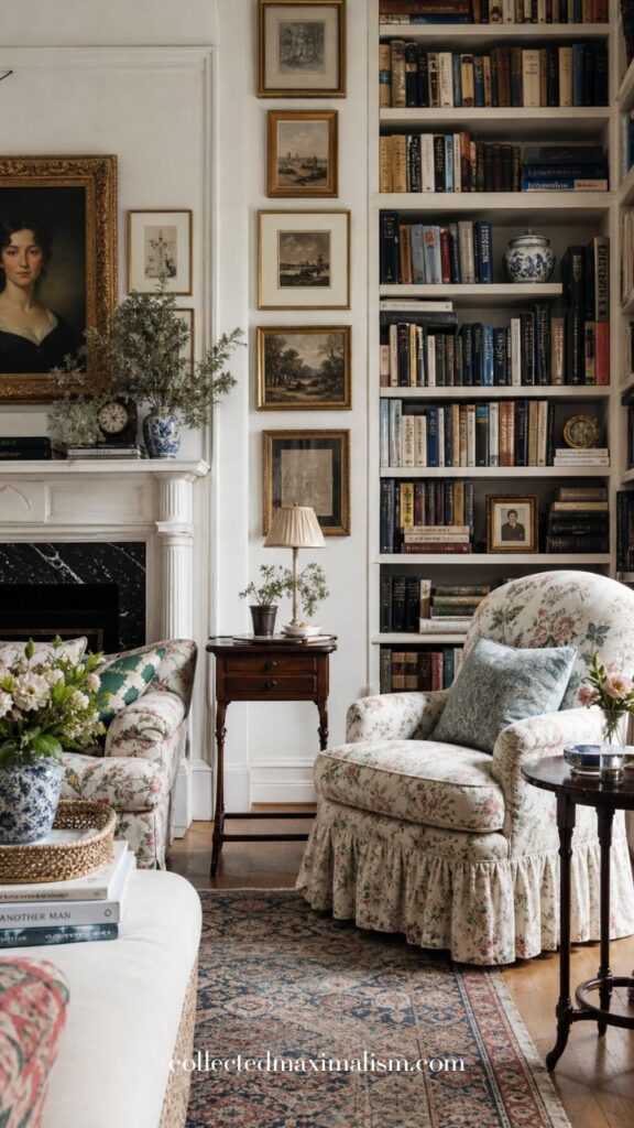 Living Room Chairs for an English Cottage Style Look