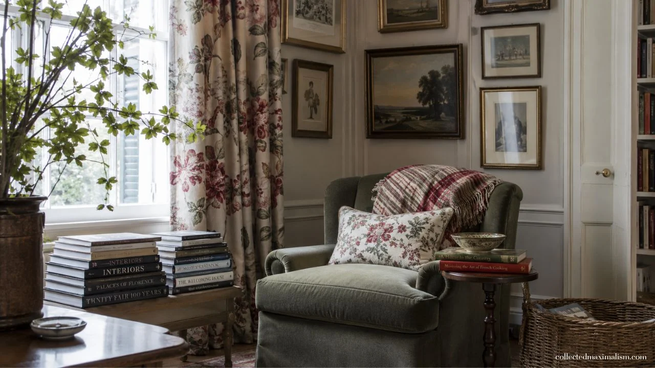 How to Choose Living Room Chairs for a Cozy Collected English Cottage Look